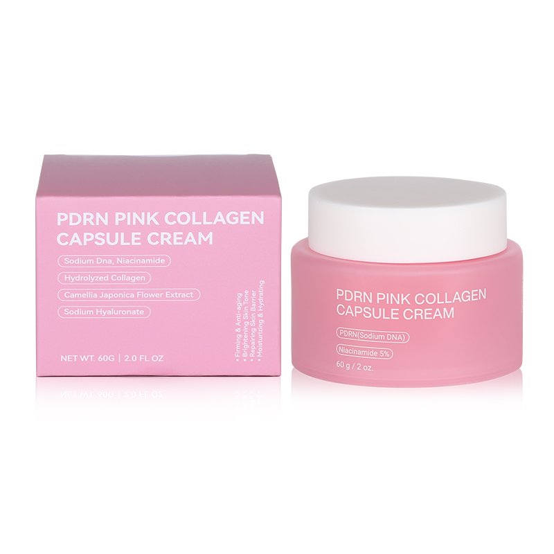 Niacinamide Collagen Face Cream Pdrn Pink Capsule Cream  Korean Face Moisturizer